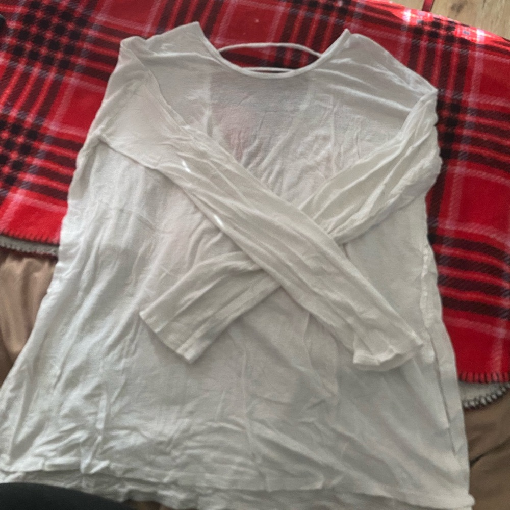 White Long Sleeve Women's Top